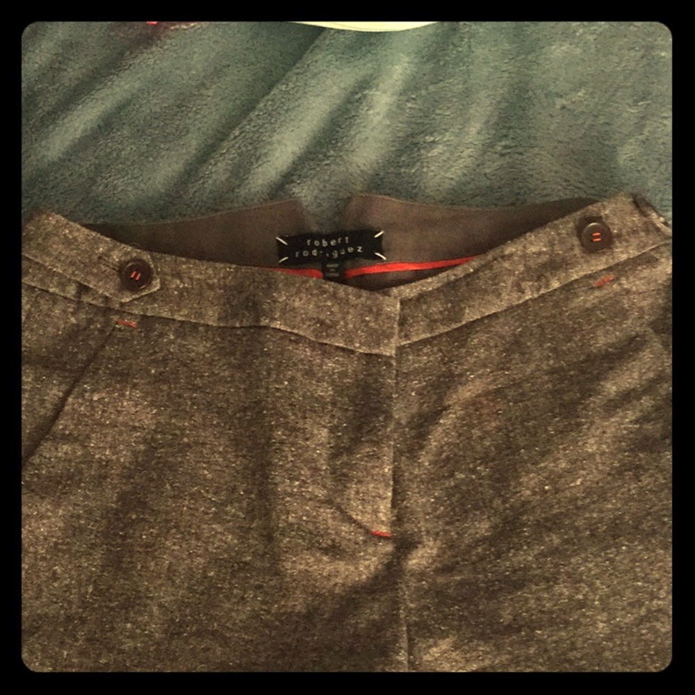 High waisted and wide legged trousers